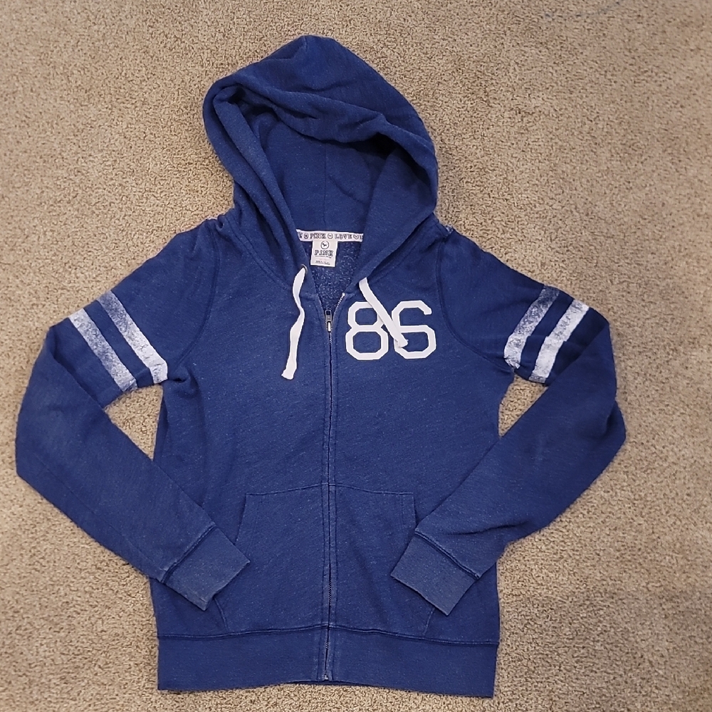 Victoria's Secret Pink Blue Hoodie